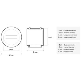 Couvercle de préfiltre pompe MAX-FLO - NM ap.95 avec Joint HAYWARD SPX1250LA